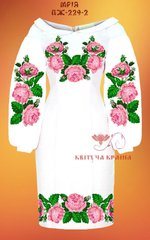 Заготовка для вишиванки Плаття жіноче ПЖ-229-2 ТМ "Квітуча країна"