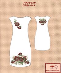 Заготовка для вишиванки Плаття жіноче без рукавів ПЖбр-081 ТМ "Квітуча країна"