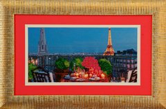 Схемадля вышивки бисером Ужин в Париже П-002 (габардин)