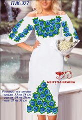 Заготовка для вишиванки Плаття жіноче ПЖ-377 ТМ "Квітуча країна"