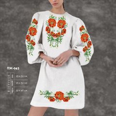 Заготовка для вишиванки Сукня жіноча ПЖ-042 ТМ "Кольорова"