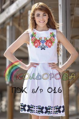 Заготовка для вышиванки Платье женское без рукавов ПЖб/р-016 ТМ "Кольорова"