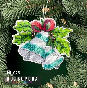 Новорічна іграшка на пластиковій основі НІ_025 "Мелодія свята"