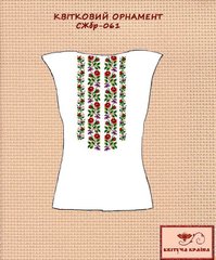 Заготовка для вышиванки Рубашка женская без рукавов СЖбр-061 "ТМ Квітуча країна"