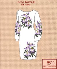 Заготовка для вишиванки Плаття жіноче ПЖ-200 ТМ "Квітуча країна"