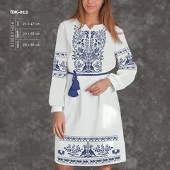 Заготовка для вишиванки Сукня жіноча ПЖ-012 ТМ "Кольорова"