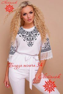 Заготовка для вишиванки блуза жіноча БЖ-34 ТМ "Світанок"