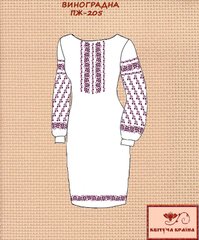 Заготовка для вишиванки Плаття жіноче ПЖ-205 ТМ "Квітуча країна"