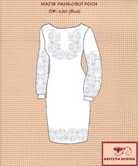 Заготовка для вышиванки Платье женское ПЖ-120 (біле) ТМ "Квітуча країна"