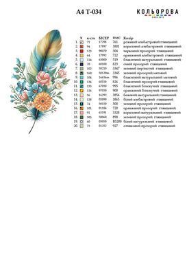 Термоналіпка для вишивання ТМ Кольорова А-4 (18х29 см.) А4 Т-034